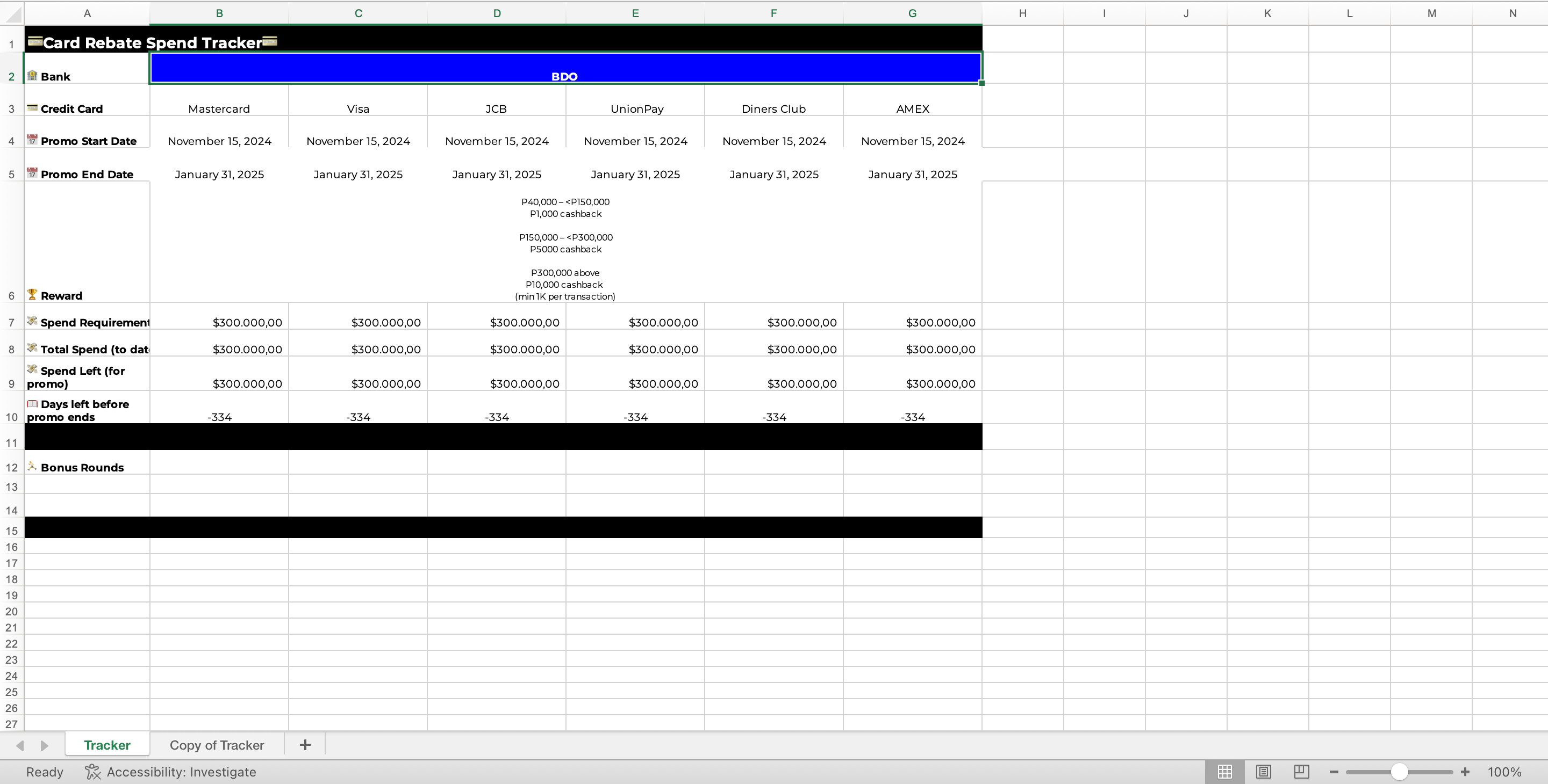 Personal Finance System – Finance Flow Sheet